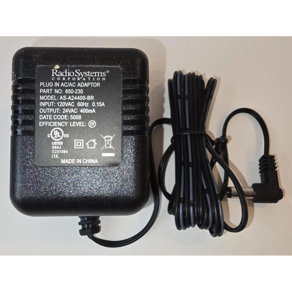 PetSafe Innotek 650-230 AS-A24400BR Radio Systems Wall AC Charger Power Adapter